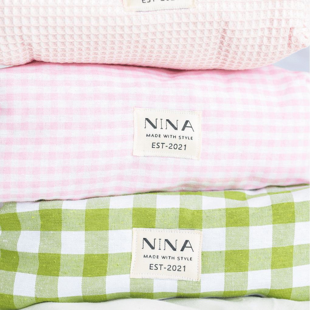 Cosmetiquera Large Gingham