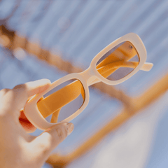 Lentes de Sol - Beige frame, brown lens