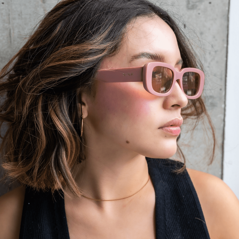 Lentes de Sol - Pink frame, brown lens