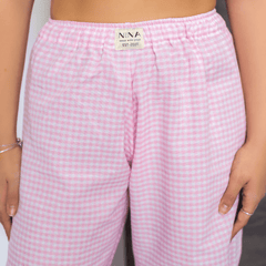 Skandi Pants - Pink Gingham