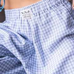 Skandi Pants - Gray Gingham