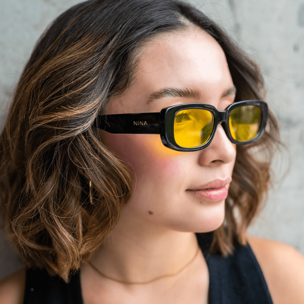 Lentes de Sol - Black frame, yellow lens