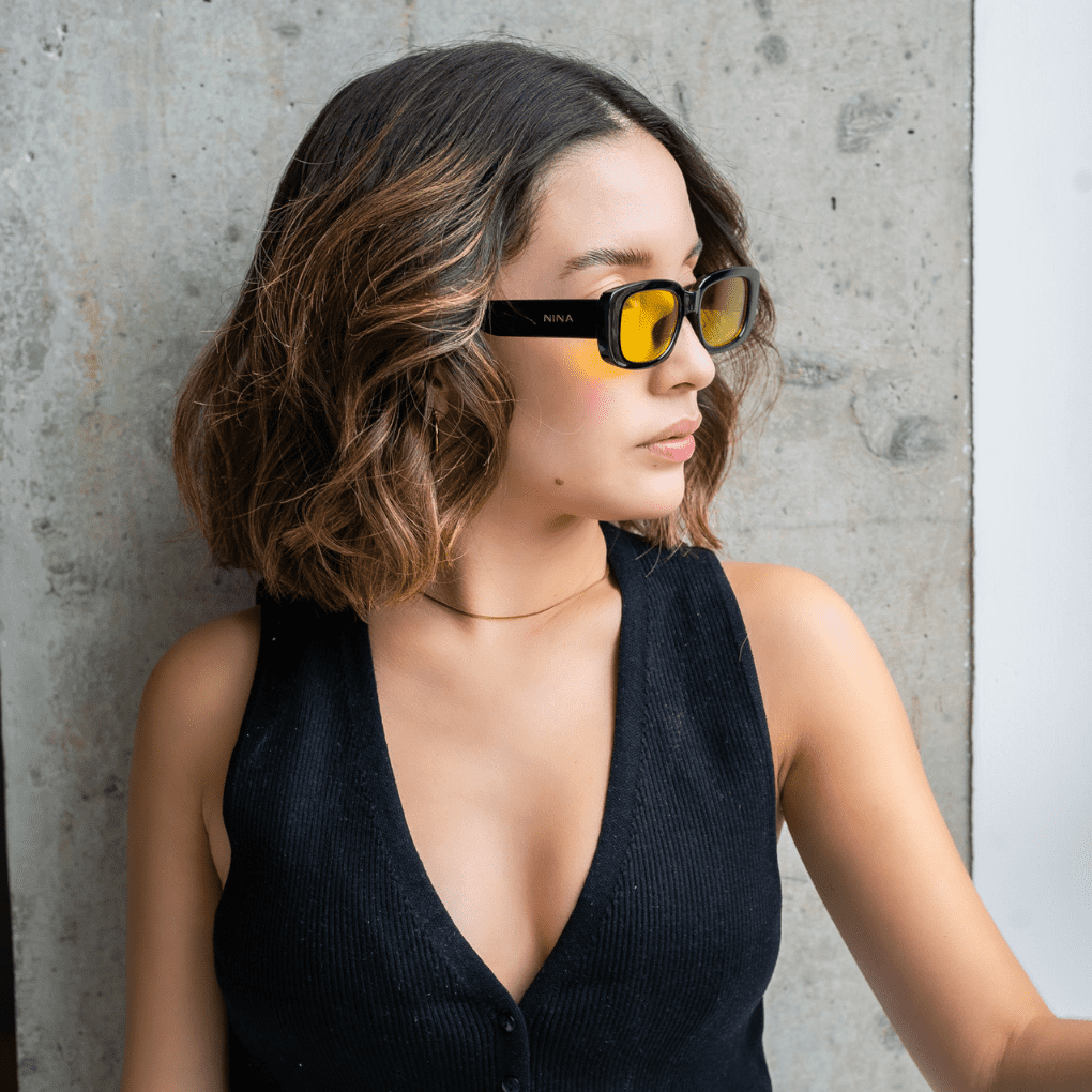 Lentes de Sol - Black frame, yellow lens