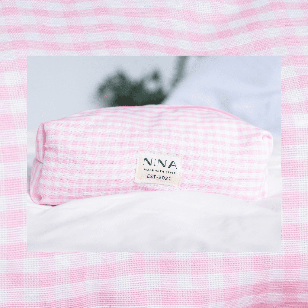 Cosmetiquera Large Gingham